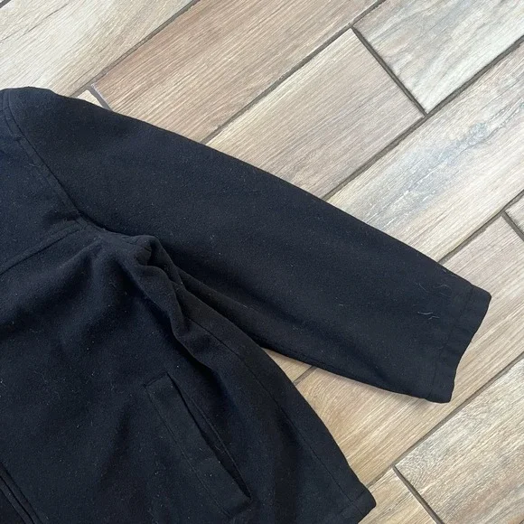 Dockers Men's Jacket Black Wool Blend, Zip up Front Sz.XL - Picture 3 of 13